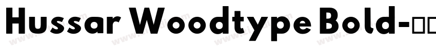 Hussar Woodtype Bold字体转换
